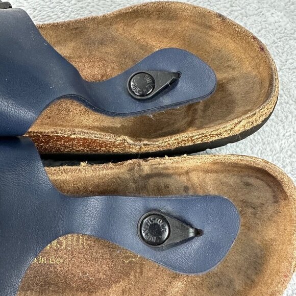 Birkenstock Gizeh Navy Blue Thong Sandals Women’s Size 37 EU - Picture 6 of 10